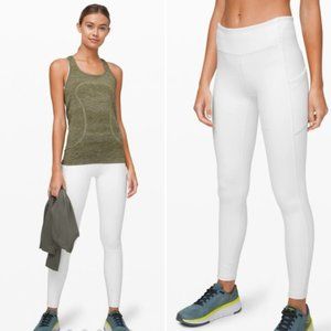 Lululemon White Speed Up Tight 28" size 2